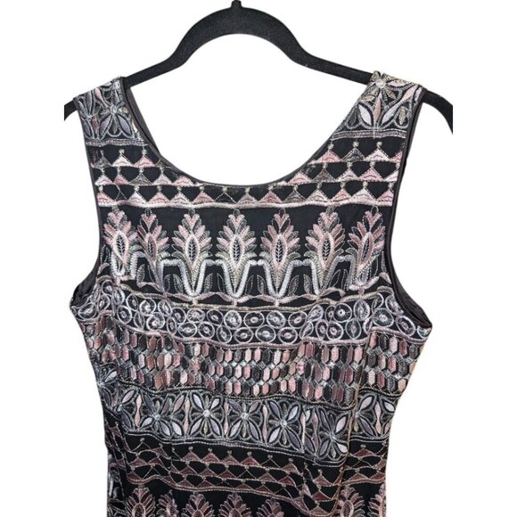 NEW Frank Lyman Gunmetal Blush Cocktail Dress - Picture 14 of 16